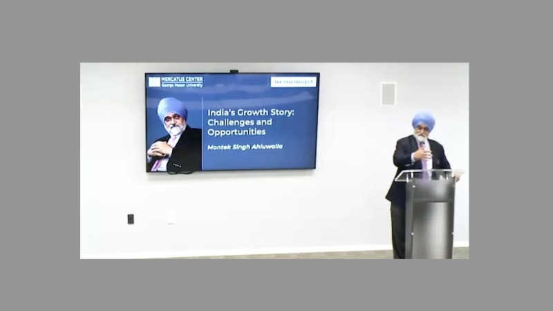 Montek Singh Ahluwalia on India's Growth Story: Challenges and Opportunities