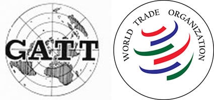 32.	The World Trade Organization replaces the General Agreement on Tariffs and Trade in 1995, and India’s membership influences its trade policies in the aftermath of economic reforms