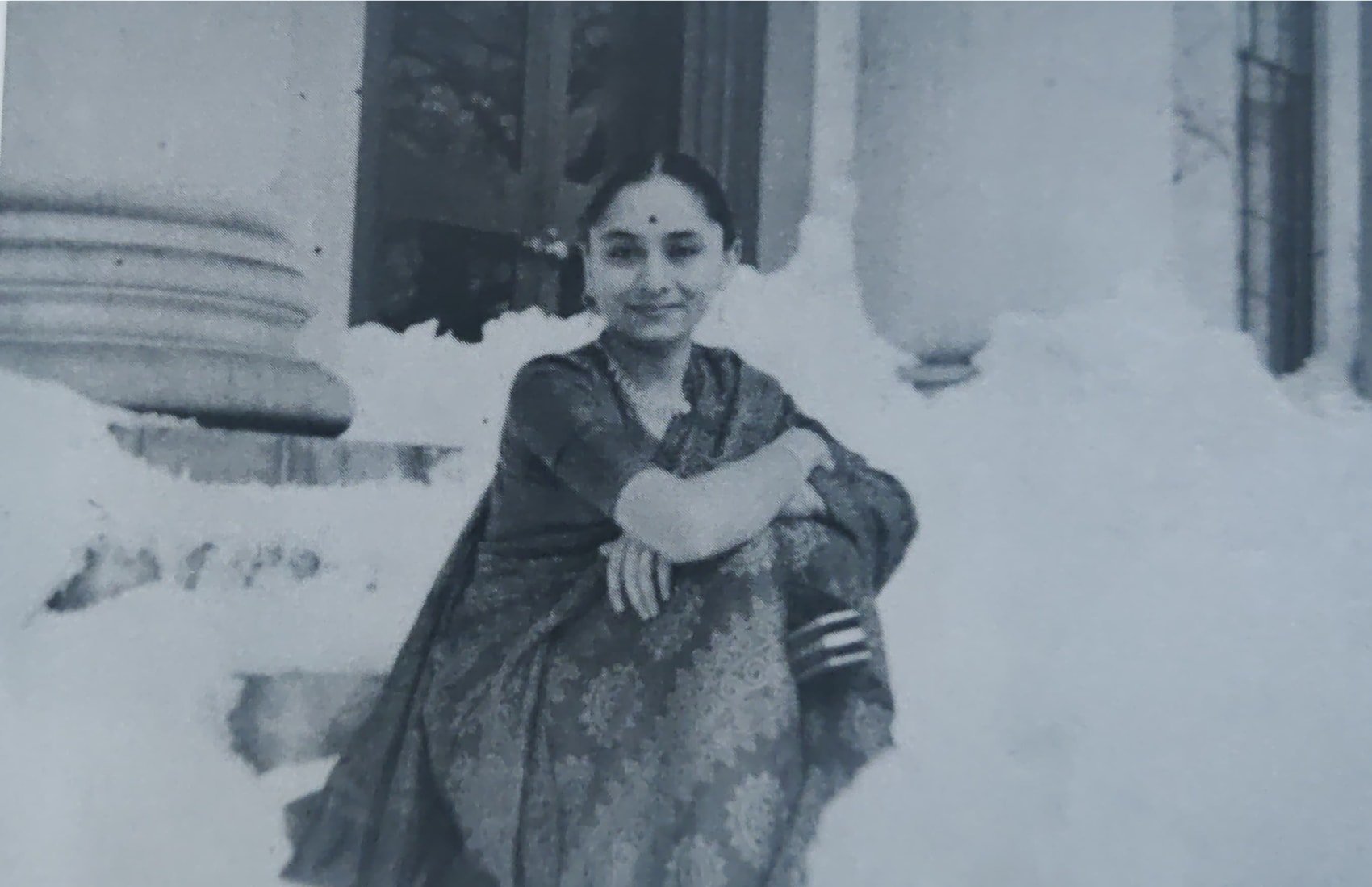 Desai outside the Littauer Center, Harvard’s Economics Department